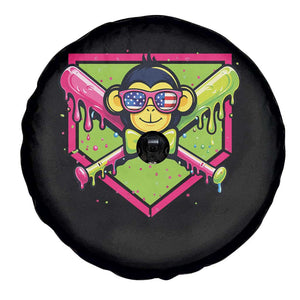 Party Monkey Baseball Drip Funny Animals Lover Spare Tire Cover TS11 Print Your Wear