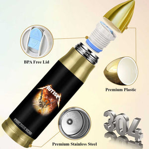 Autism Skeleton Funny Meme Bullet Tumbler Fire Burning Flames TS11 Print Your Wear