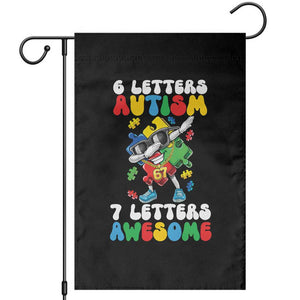 Funny 67 Autism Awareness Garden Flag 6 Letters Autism 7 Letters Awesome Dabbing Puzzle TS11 Black Print Your Wear