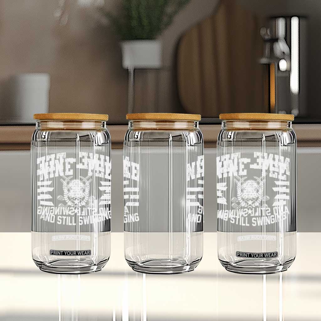 90th Birthday Golf Glass Can Funny Nine Tee And Still Swinging 90 Years Old TS11 Print Your Wear