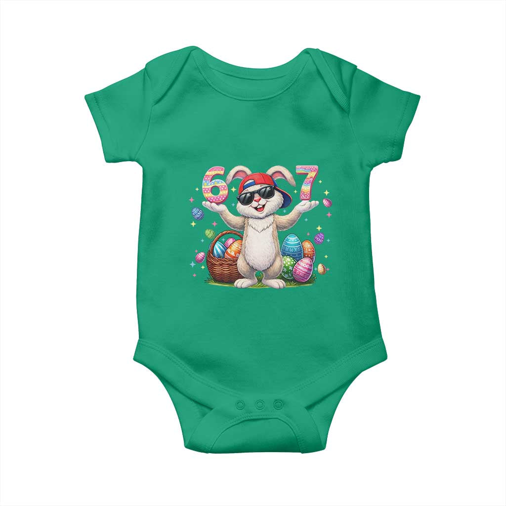 Funny Easter Day Six Seven 67 Bunny Boys Kids Baby Onesie TS11 Irish Green Print Your Wear