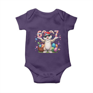 Funny Easter Day Six Seven 67 Bunny Boys Kids Baby Onesie TS11 Purple Print Your Wear