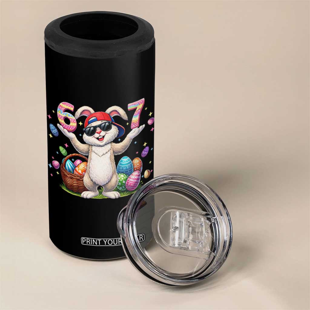 Funny Easter Day Six Seven 67 Bunny Boys Kids 4 in 1 Can Cooler Tumbler TS11 Print Your Wear