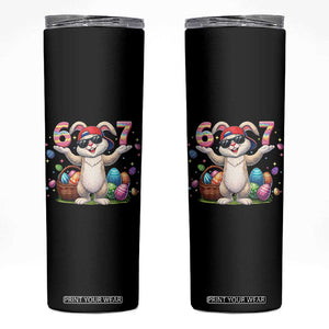 Funny Easter Day Six Seven 67 Bunny Boys Kids Skinny Tumbler TS11 Black Print Your Wear