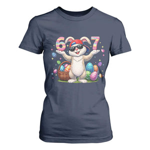 Funny Easter Day Six Seven 67 Bunny Boys Kids T Shirt For Women TS11 Navy Print Your Wear