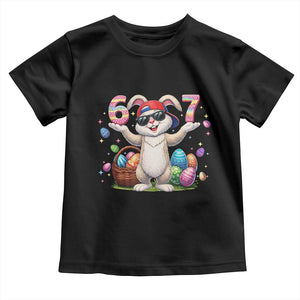 Funny Easter Day Six Seven 67 Bunny Boys Kids Toddler T Shirt TS11 Black Print Your Wear
