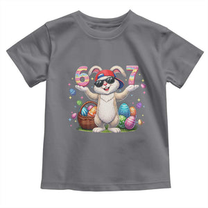 Funny Easter Day Six Seven 67 Bunny Boys Kids Toddler T Shirt TS11 Charcoal Print Your Wear
