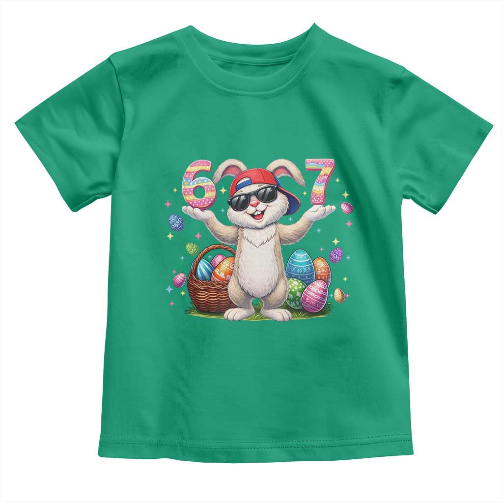 Funny Easter Day Six Seven 67 Bunny Boys Kids Toddler T Shirt TS11 Irish Green Print Your Wear