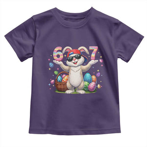 Funny Easter Day Six Seven 67 Bunny Boys Kids Toddler T Shirt TS11 Purple Print Your Wear