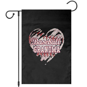 Baseball Grandma Garden Flag Vintage Baseball Heart Game Day TS11 Black Print Your Wear