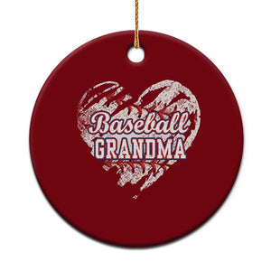 Baseball Grandma Ceramic Ornament Vintage Baseball Heart Game Day TS11 1pc Red Print Your Wear