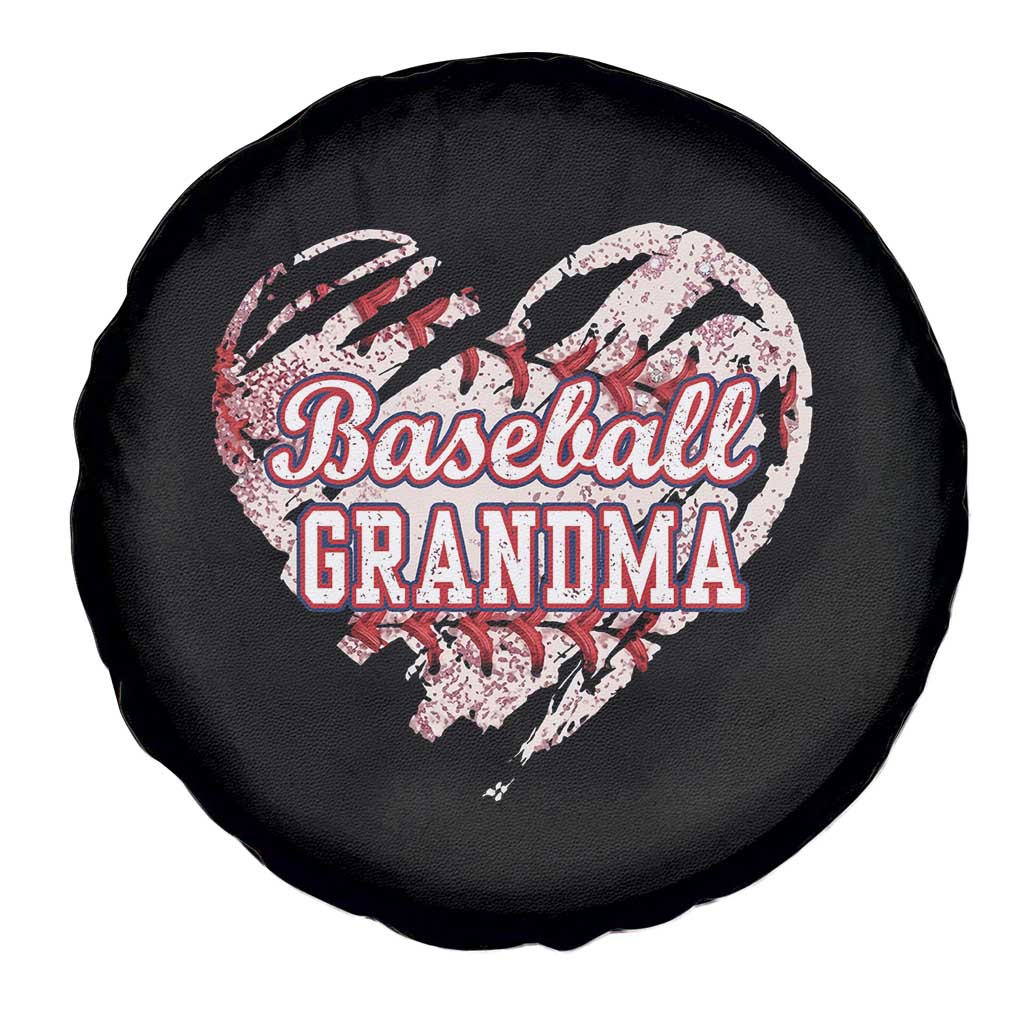 Baseball Grandma Spare Tire Cover Vintage Baseball Heart Game Day TS11 Print Your Wear