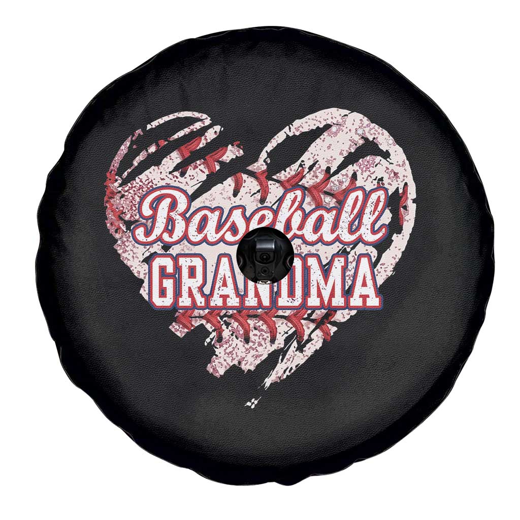 Baseball Grandma Spare Tire Cover Vintage Baseball Heart Game Day TS11 Print Your Wear