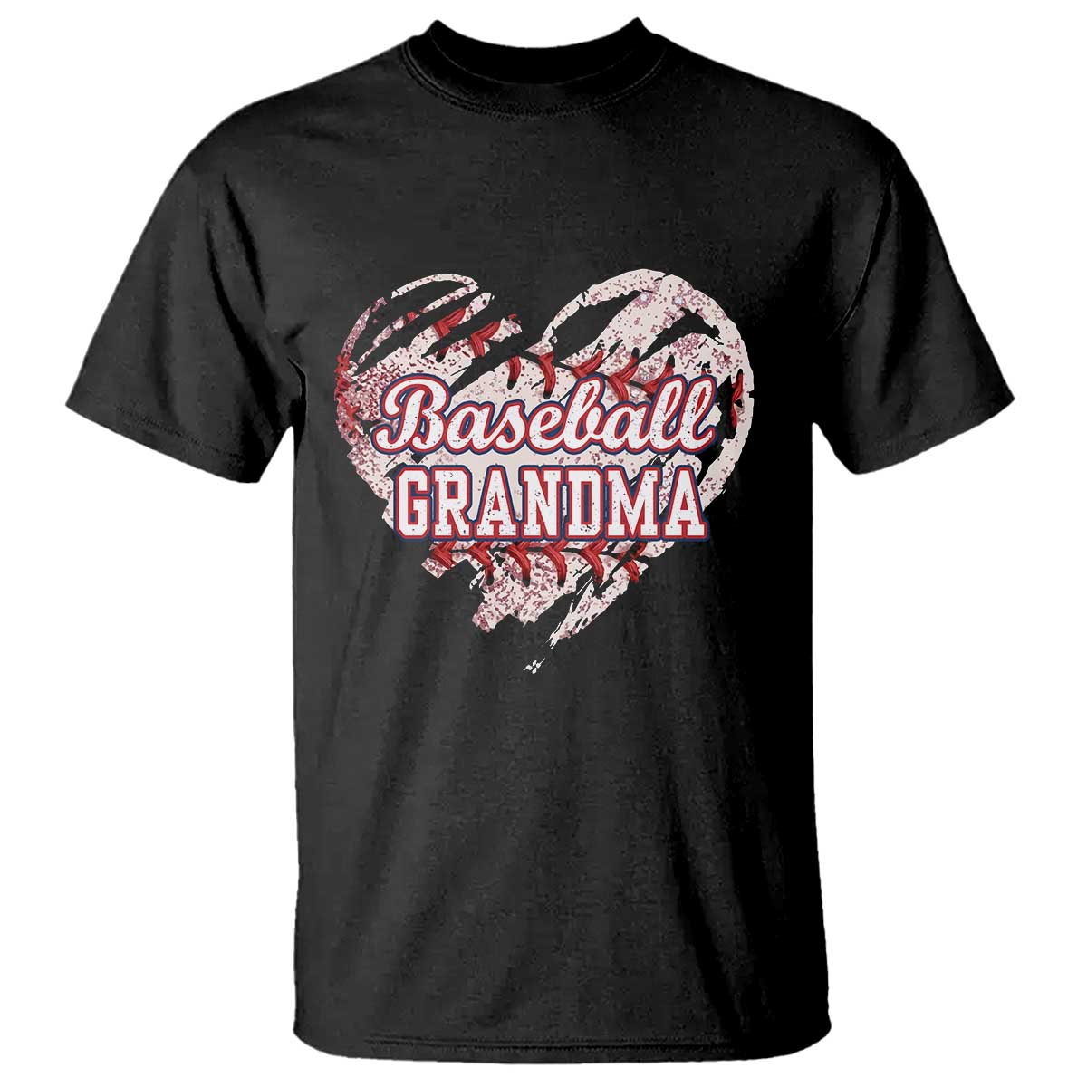 Baseball Grandma T Shirt Vintage Baseball Heart Game Day TS11 Black Print Your Wear