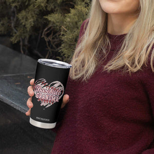 Baseball Grandma Tumbler Cup Vintage Baseball Heart Game Day TS11 Print Your Wear