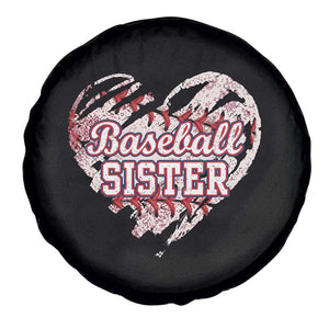 Baseball Sister Spare Tire Cover Vintage Baseball Heart Game Day TS11 Print Your Wear