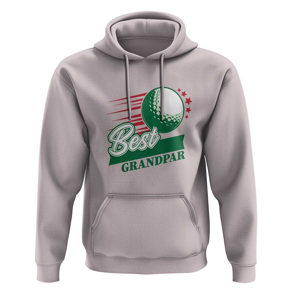 Golfing Dad Hoodie Best Grandpar Golf Ball Father's Day TS11 Ice Gray Print Your Wear