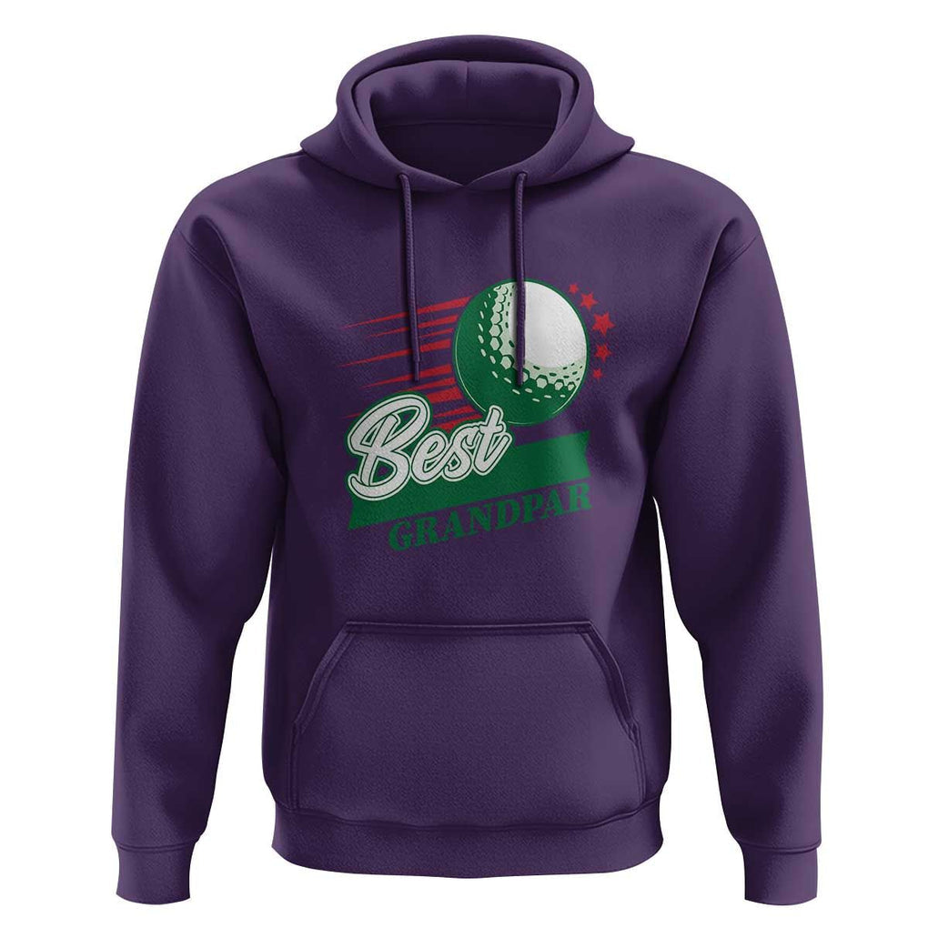 Golfing Dad Hoodie Best Grandpar Golf Ball Father's Day TS11 Purple Print Your Wear