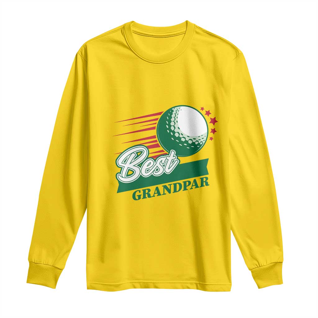 Golfing Dad Long Sleeve Shirt Best Grandpar Golf Ball Father's Day TS11 Daisy Print Your Wear