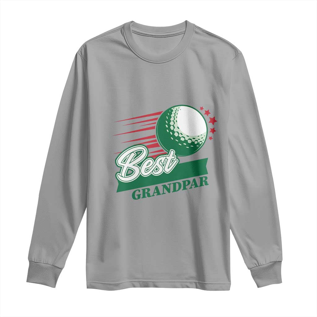 Golfing Dad Long Sleeve Shirt Best Grandpar Golf Ball Father's Day TS11 Sport Gray Print Your Wear