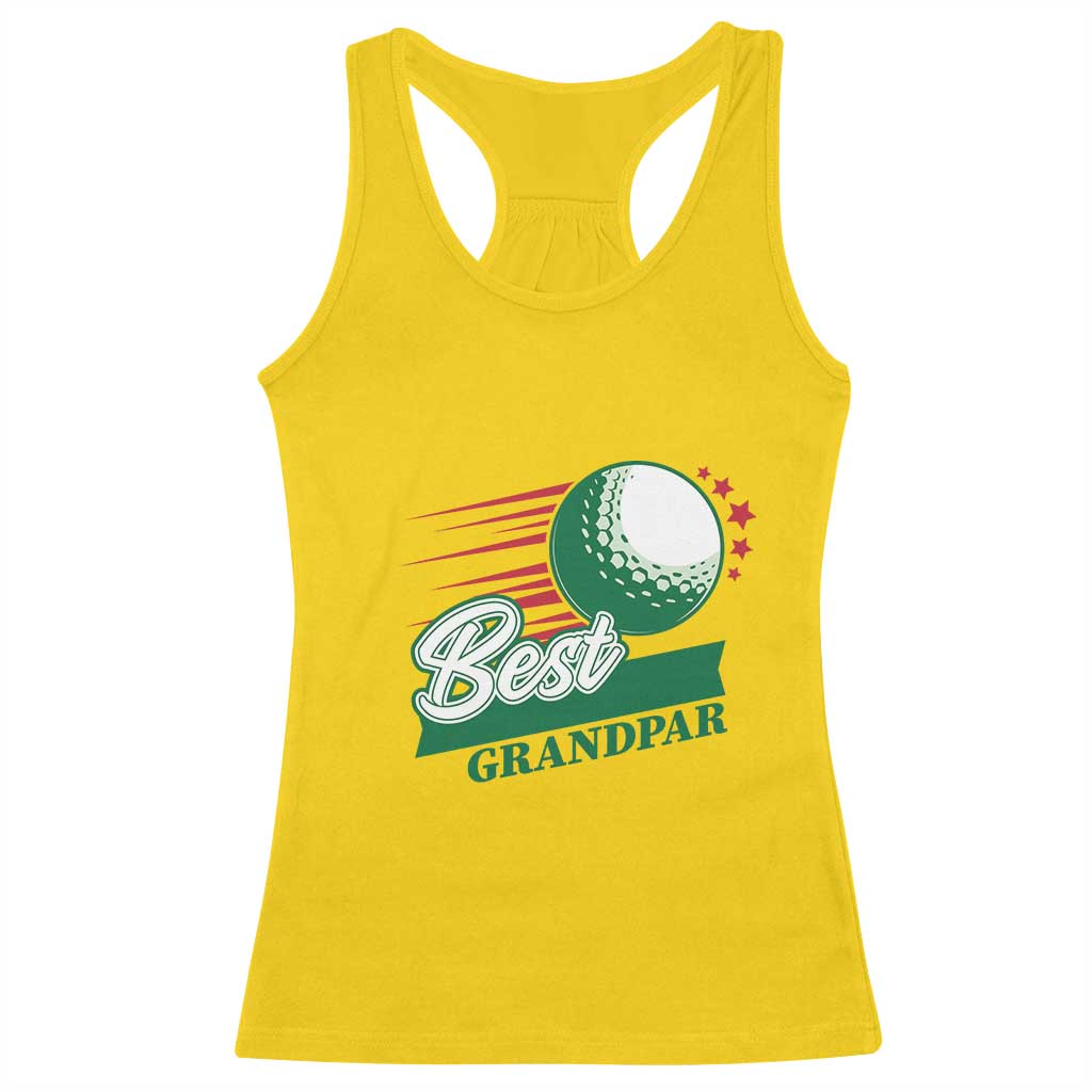 Golfing Dad Racerback Tank Top Best Grandpar Golf Ball Father's Day TS11 Daisy Print Your Wear