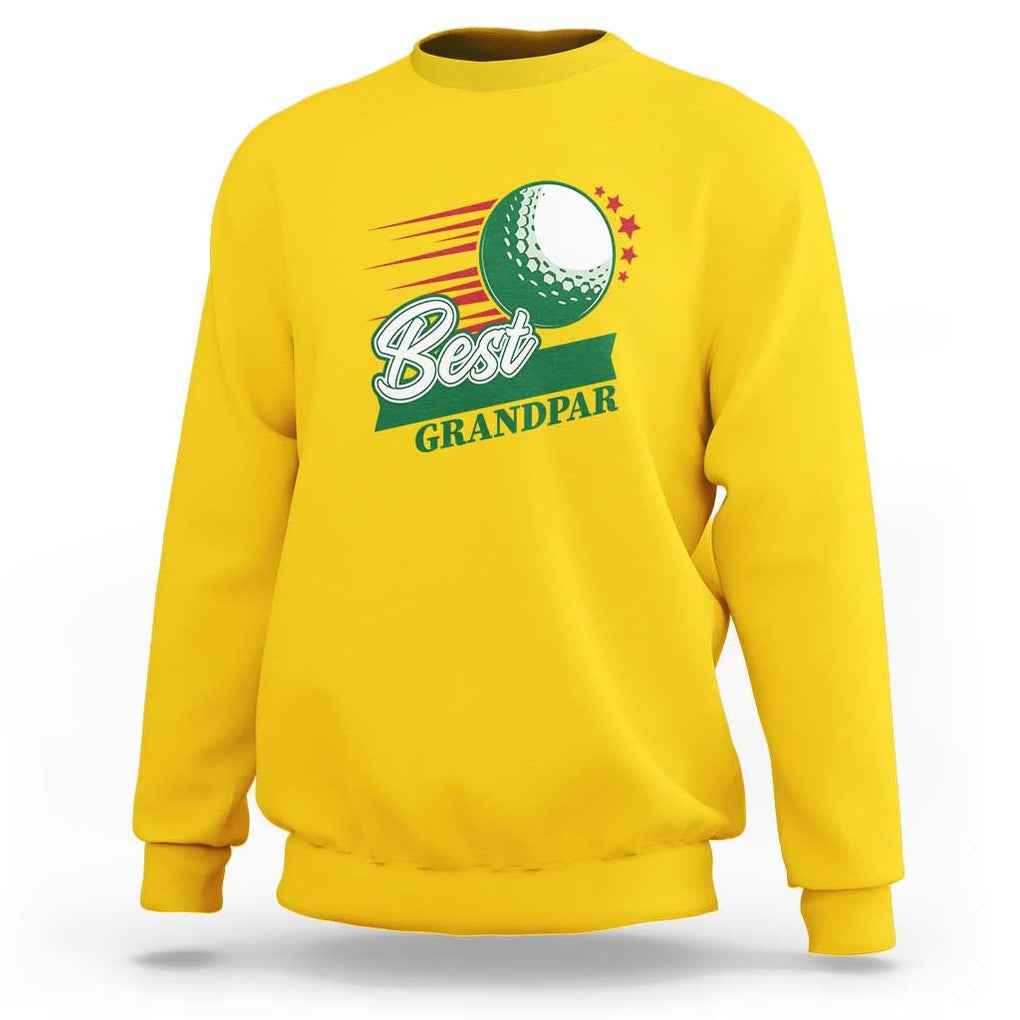 Golfing Dad Sweatshirt Best Grandpar Golf Ball Father's Day TS11 Daisy Print Your Wear
