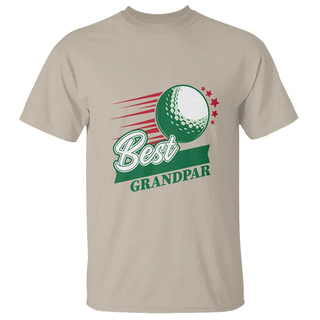 Golfing Dad T Shirt Best Grandpar Golf Ball Father's Day TS11 Sand Print Your Wear