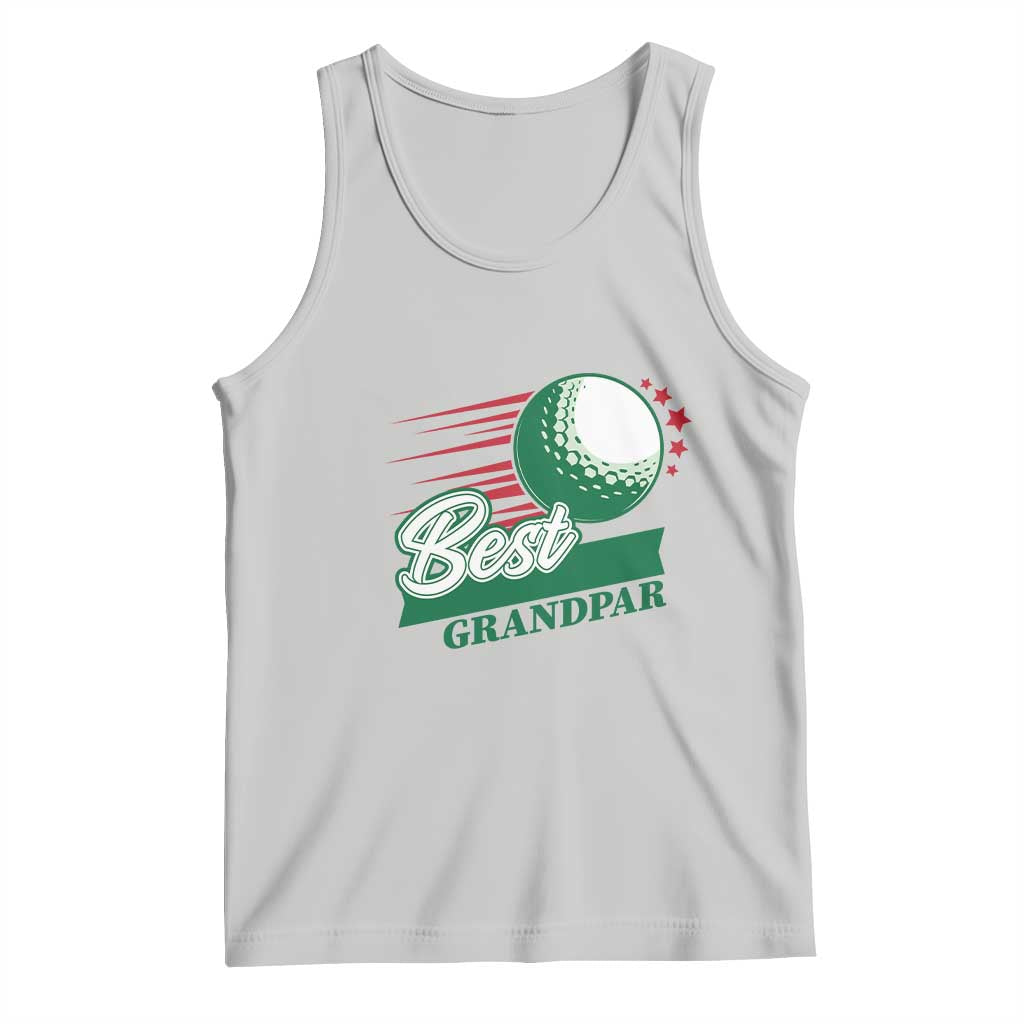 Golfing Dad Tank Top Best Grandpar Golf Ball Father's Day TS11 Ash Print Your Wear