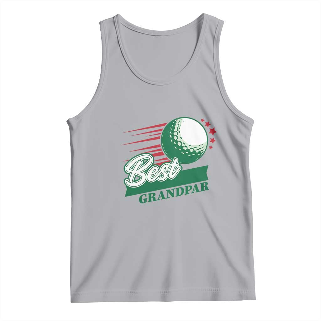 Golfing Dad Tank Top Best Grandpar Golf Ball Father's Day TS11 Athletic Heather Print Your Wear