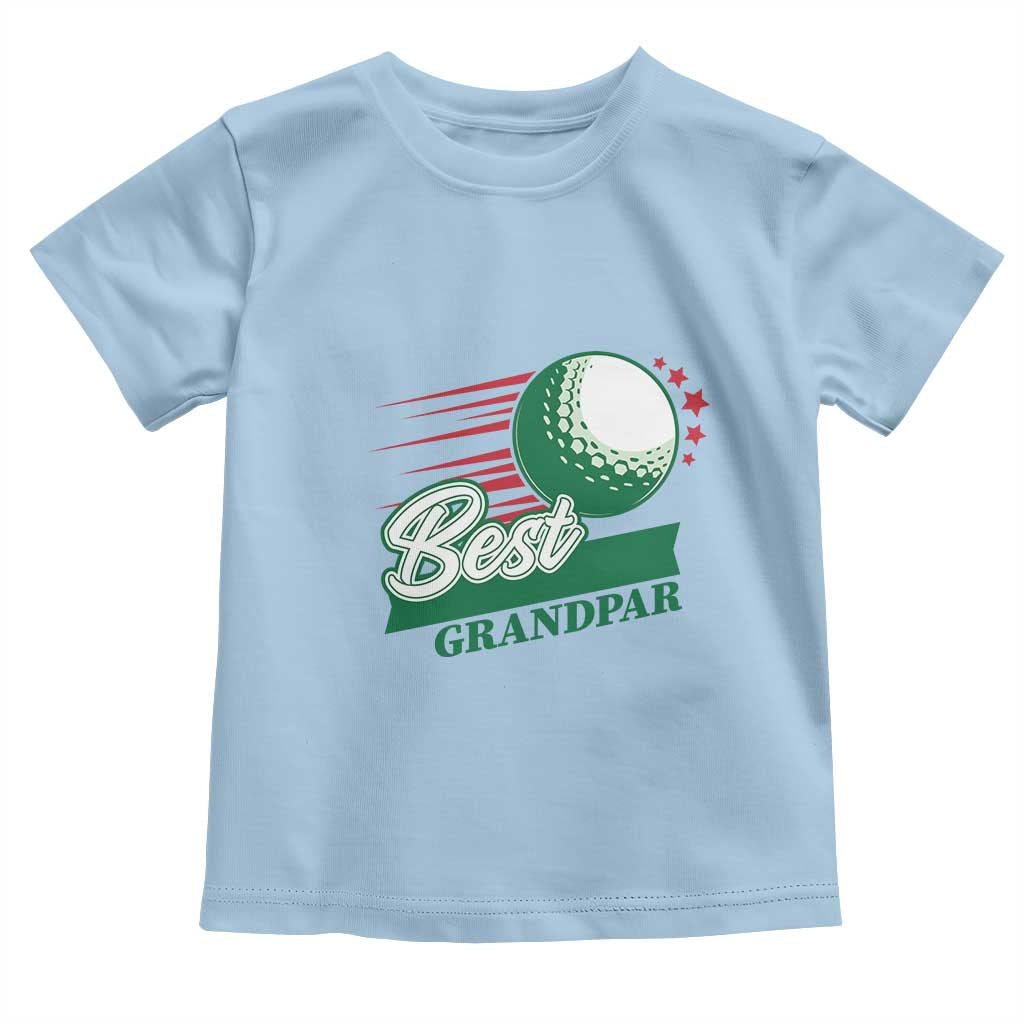 Golfing Dad Toddler T Shirt Best Grandpar Golf Ball Father's Day TS11 Light Blue Print Your Wear