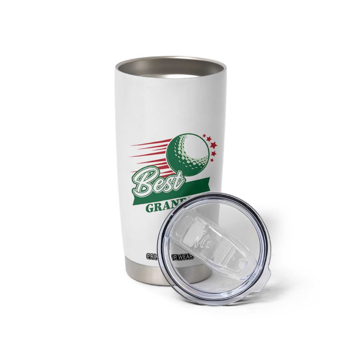 Golfing Dad Tumbler Cup Best Grandpar Golf Ball Father's Day TS11 Print Your Wear