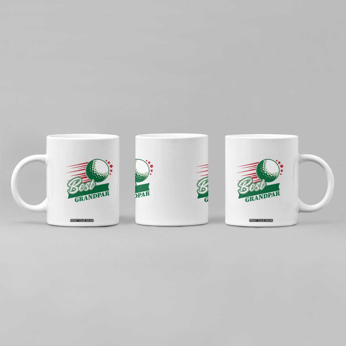Golfing Dad Coffee Mug Best Grandpar Golf Ball Father's Day TS11 Print Your Wear