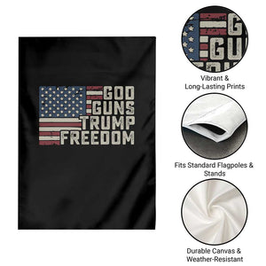 Funny God Guns Trump Freedom Garden Flag American Flag Christian Pro Gun TS11 Print Your Wear