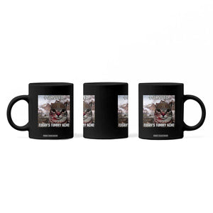 Funny I Survived Todays Tummy Ache Coffee Mug War Cat Meme TS11 Print Your Wear
