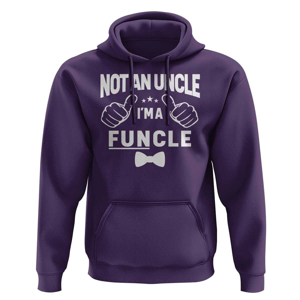 Funny Not An Uncle I'm A Funcle Hoodie Vintage Ribbon Star TS11 Purple Print Your Wear