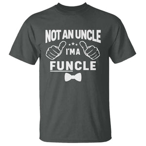 Funny Not An Uncle I'm A Funcle T Shirt Vintage Ribbon Star TS11 Dark Heather Print Your Wear