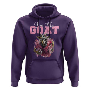 Funny Soccer Hoodie I'm The Goat Football Player TS11 Purple Print Your Wear