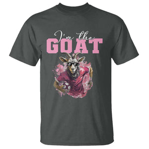 Funny Soccer T Shirt I'm The Goat Football Player TS11 Dark Heather Print Your Wear