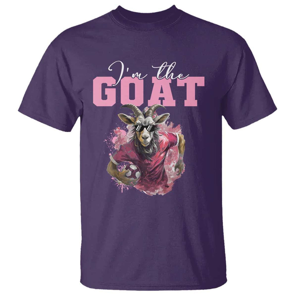 Funny Soccer T Shirt I'm The Goat Football Player TS11 Purple Print Your Wear