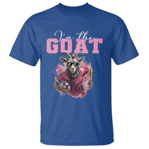 Funny Soccer T Shirt I'm The Goat Football Player TS11 Royal Blue Print Your Wear