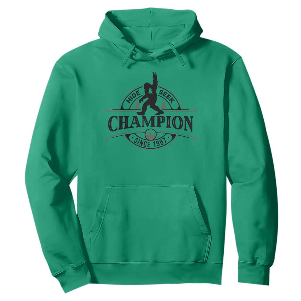 Bigfoot Lover Hoodie Hide And Seek Champion Vintage Sasquatch TS11 Irish Green Print Your Wear