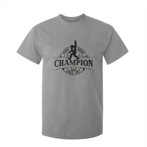 Bigfoot Lover T Shirt For Kid Hide And Seek Champion Vintage Sasquatch TS11 Sport Gray Print Your Wear