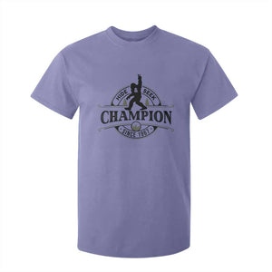 Bigfoot Lover T Shirt For Kid Hide And Seek Champion Vintage Sasquatch TS11 Violet Print Your Wear