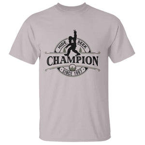 Bigfoot Lover T Shirt Hide And Seek Champion Vintage Sasquatch TS11 Ice Gray Print Your Wear