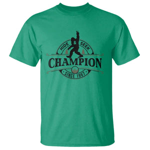 Bigfoot Lover T Shirt Hide And Seek Champion Vintage Sasquatch TS11 Irish Green Print Your Wear