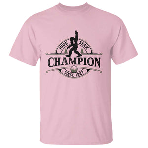 Bigfoot Lover T Shirt Hide And Seek Champion Vintage Sasquatch TS11 Light Pink Print Your Wear
