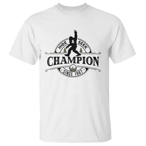 Bigfoot Lover T Shirt Hide And Seek Champion Vintage Sasquatch TS11 White Print Your Wear