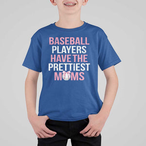 Funny Baseball T Shirt For Kid Baseball Players Have The Prettiest Moms Vintage Ribbon Ball TS11 Royal Blue Print Your Wear