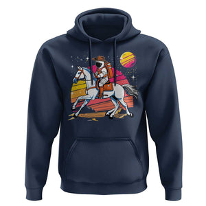 Astronaut Cowboy Hoodie Spaceman Planets Space Galaxy Western Style TS11 Navy Print Your Wear