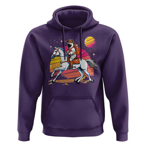 Astronaut Cowboy Hoodie Spaceman Planets Space Galaxy Western Style TS11 Purple Print Your Wear